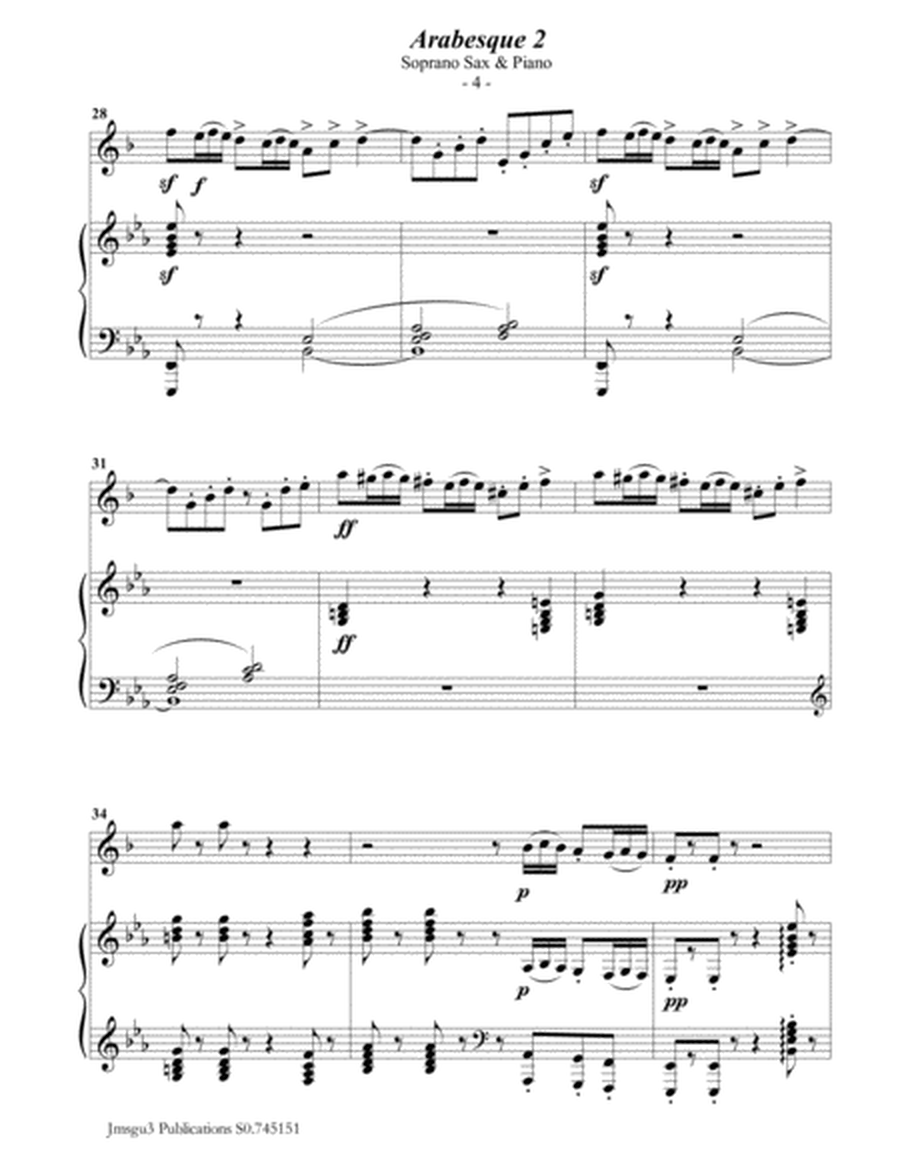 Debussy: Arabesque 2 for Soprano Sax & Piano image number null