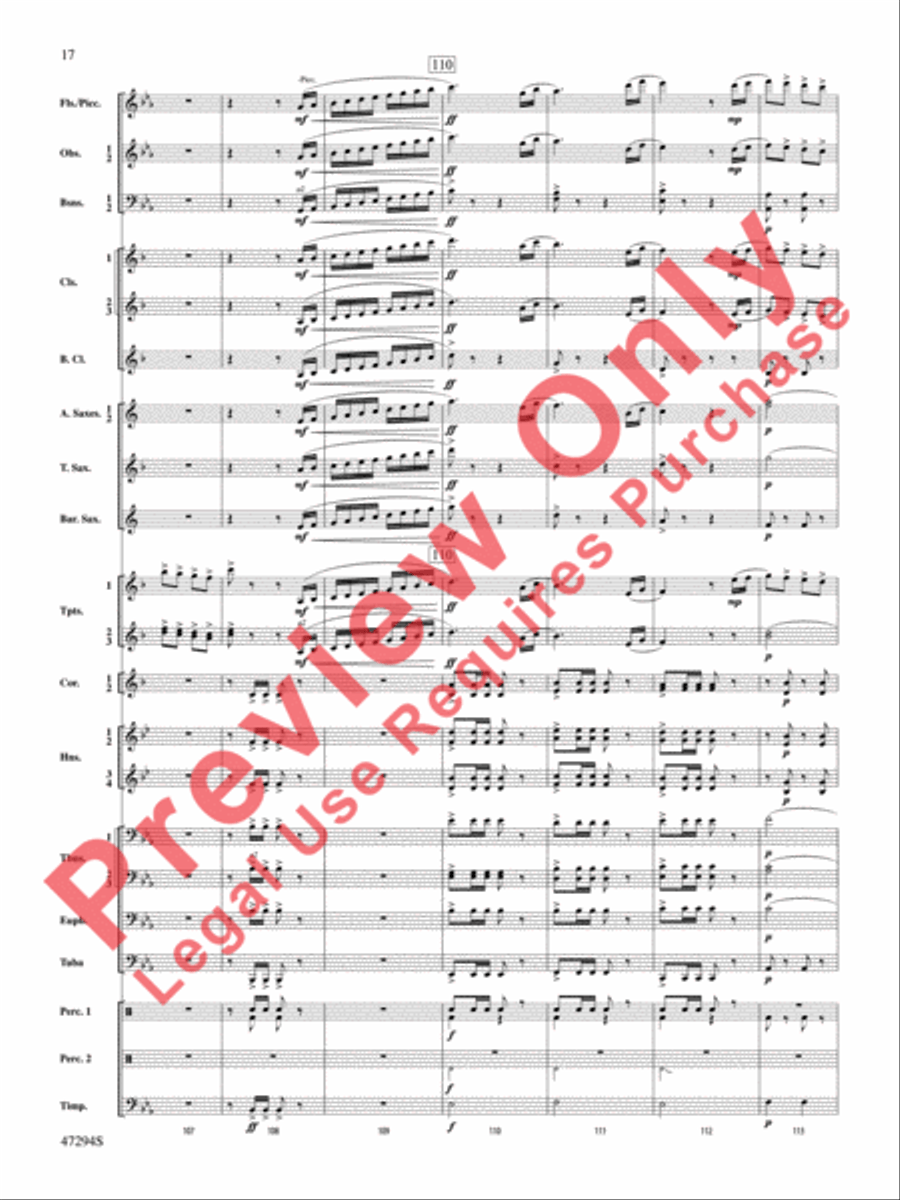 Scossa Elettrica Concert Band scores gallery preview page 18