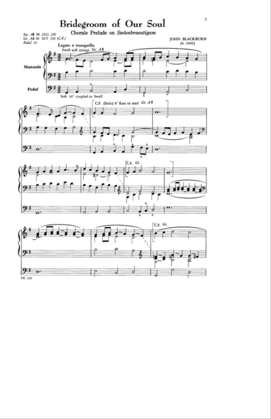 Wedding Music, Part II (Hymn Tune Preludes) Organ scores gallery preview page 7