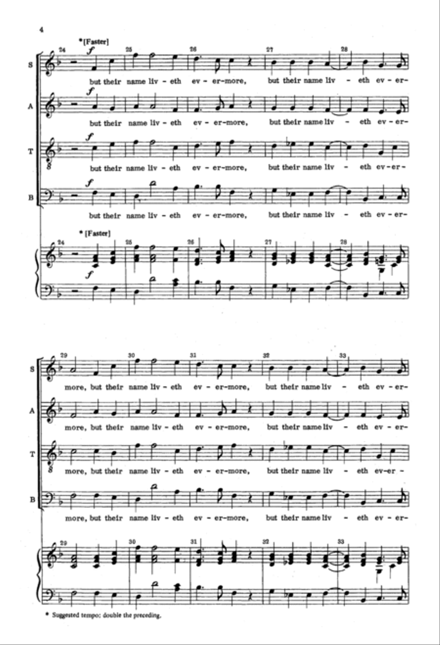 Their Bodies Are Buried In Peace 4-Part scores gallery preview page 3