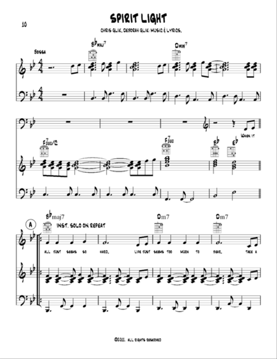 Spirit Light Spirit Light Voice scores gallery preview page 1