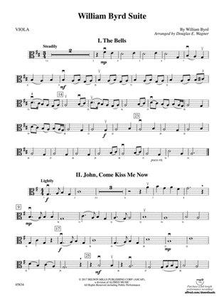 William Byrd Suite: Viola
