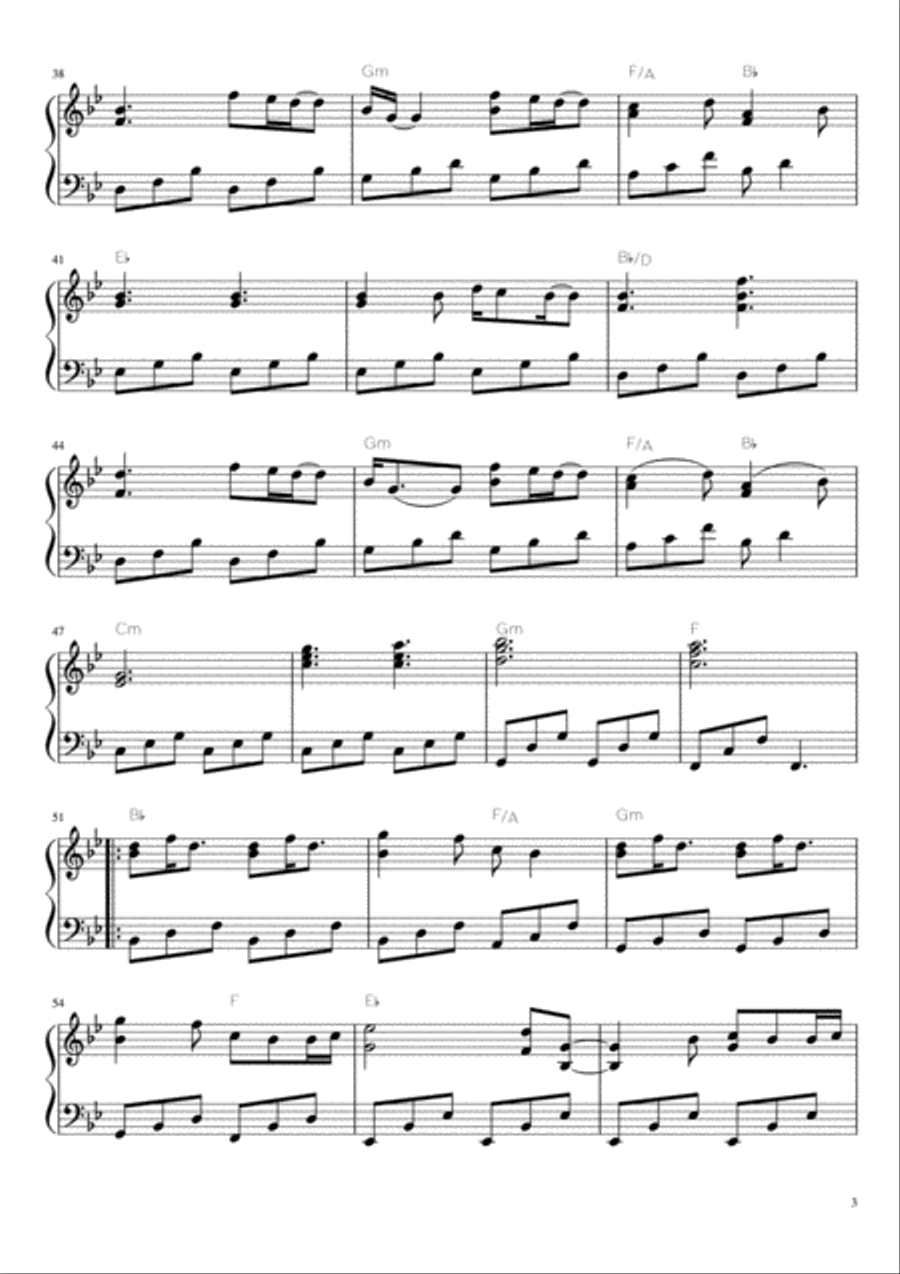 A Thousand Years A Thousand Years Piano Solo scores gallery preview page 3