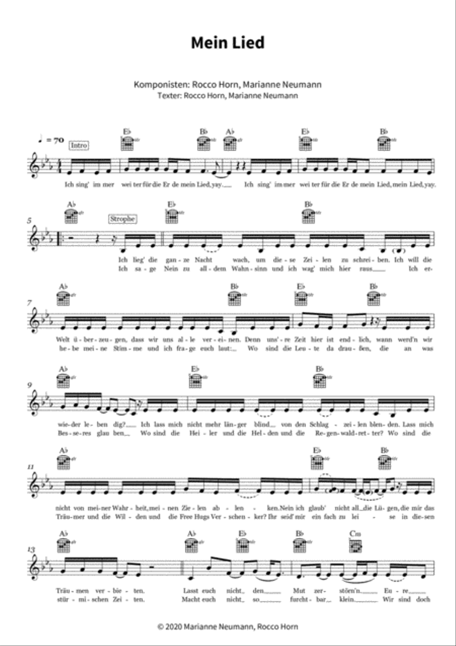 Mein Lied Score scores gallery preview page 3