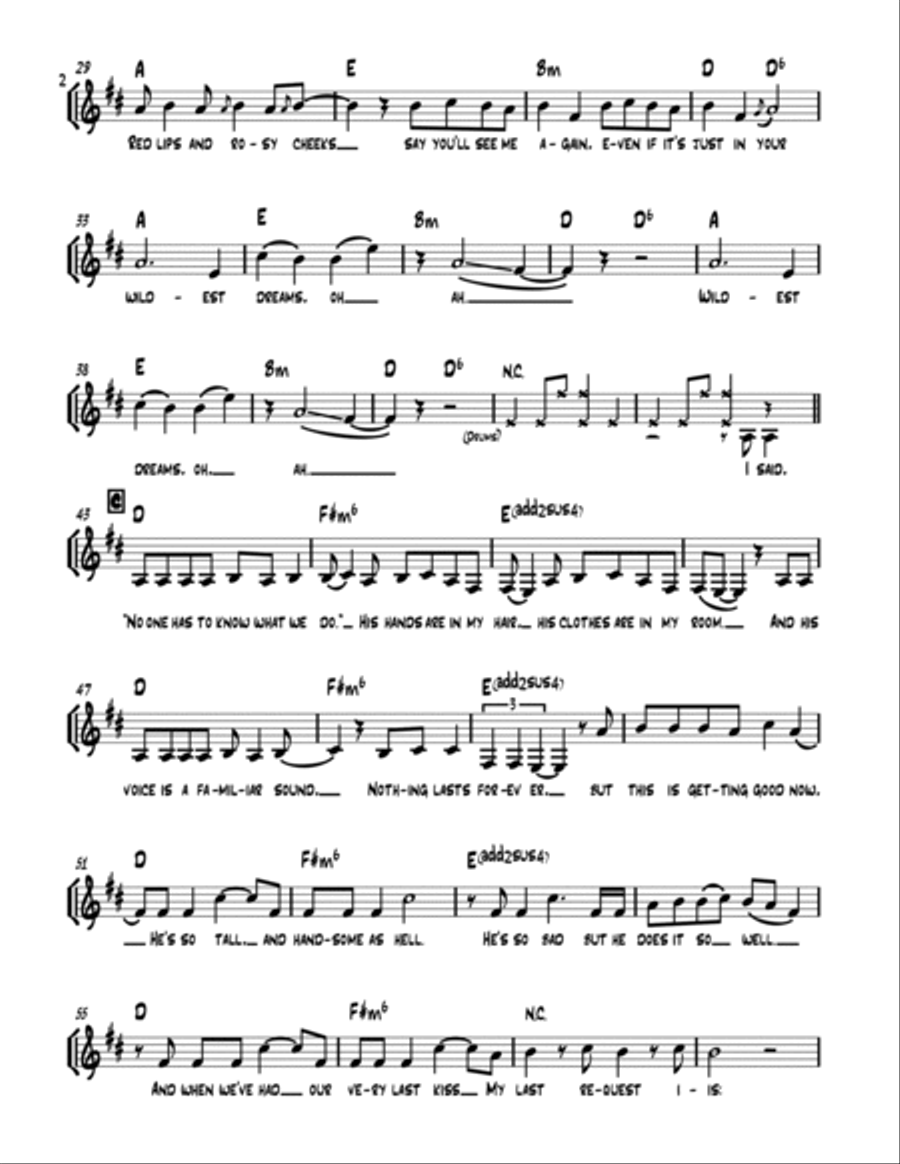 Wildest Dreams Large Ensemble scores gallery preview page 3