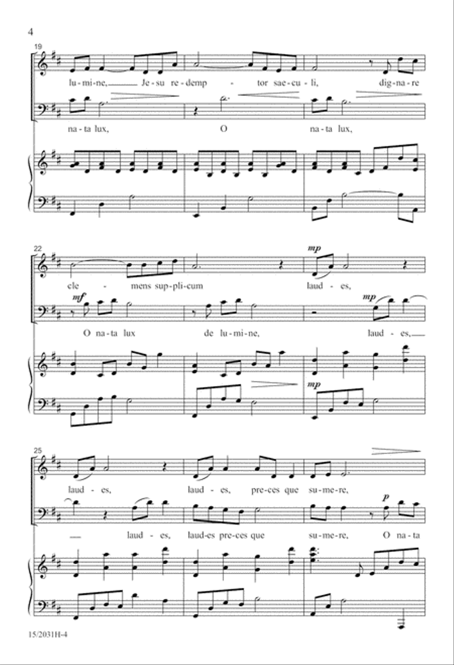 O Nata Lux 4-Part scores gallery preview page 4