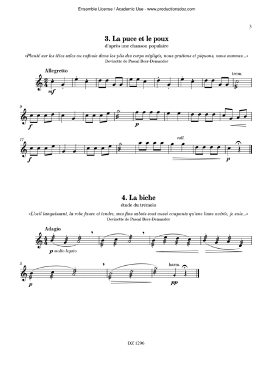 Bestiaire Bestiaire Mandolin scores gallery preview page 3