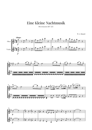 Book cover for Eine Kleine Nachtmusik for Oboe and Violin