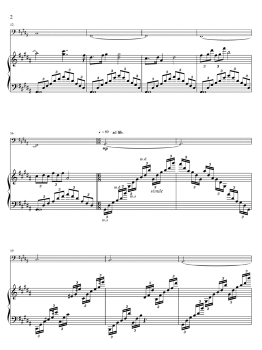 Prelude No.3 (The Romance) String Duet scores gallery preview page 2