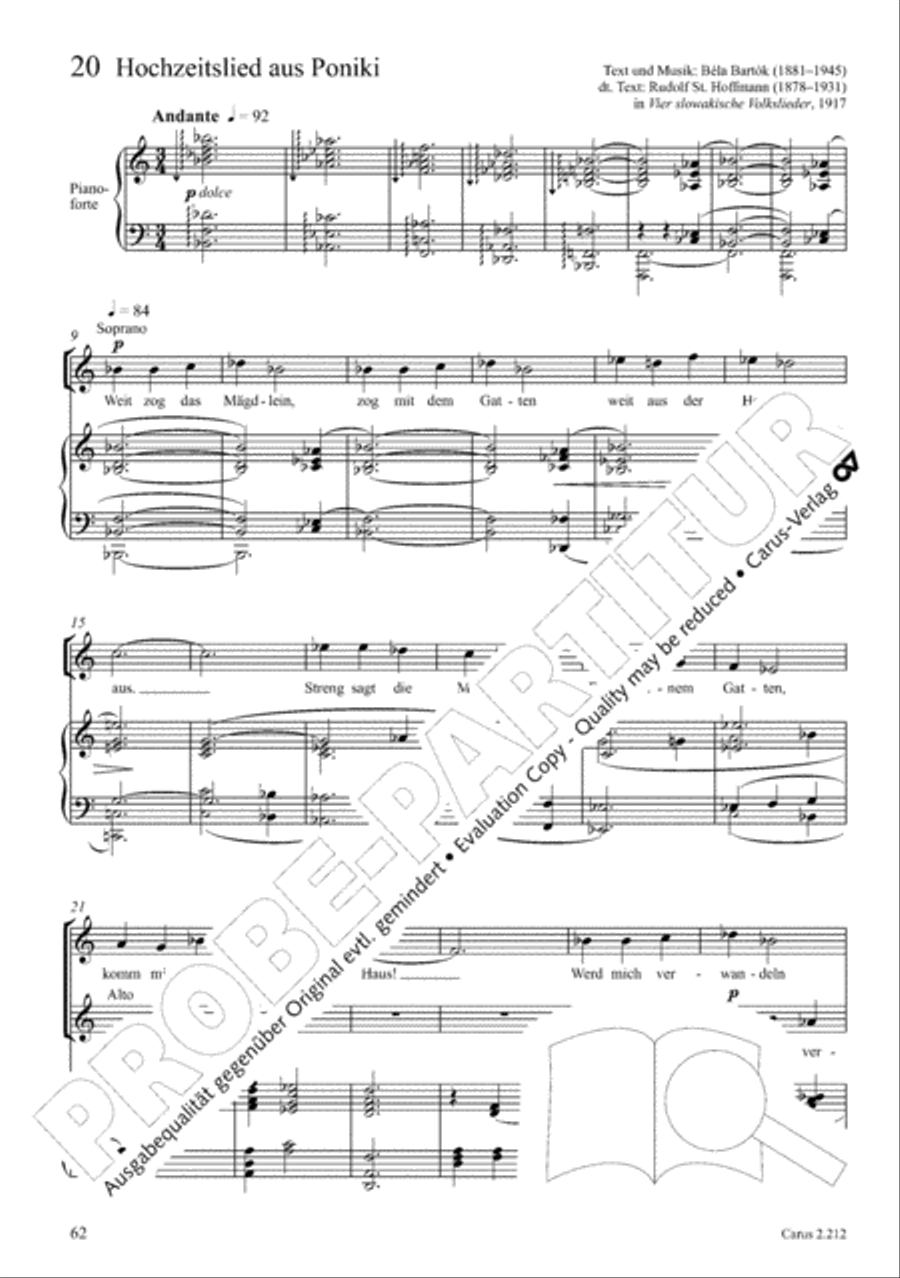 Love songs. Choral collection with CD 4-Part scores gallery preview page 54
