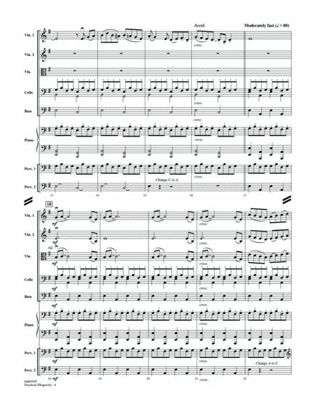 Freedom Rhapsody (based on "Follow the Drinking Gourd") - Conductor Score (Full Score)