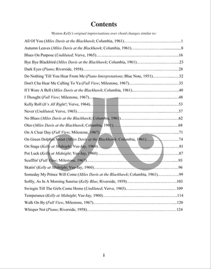 The Wynton Kelly Collection Collection / Songbook scores gallery preview page 2