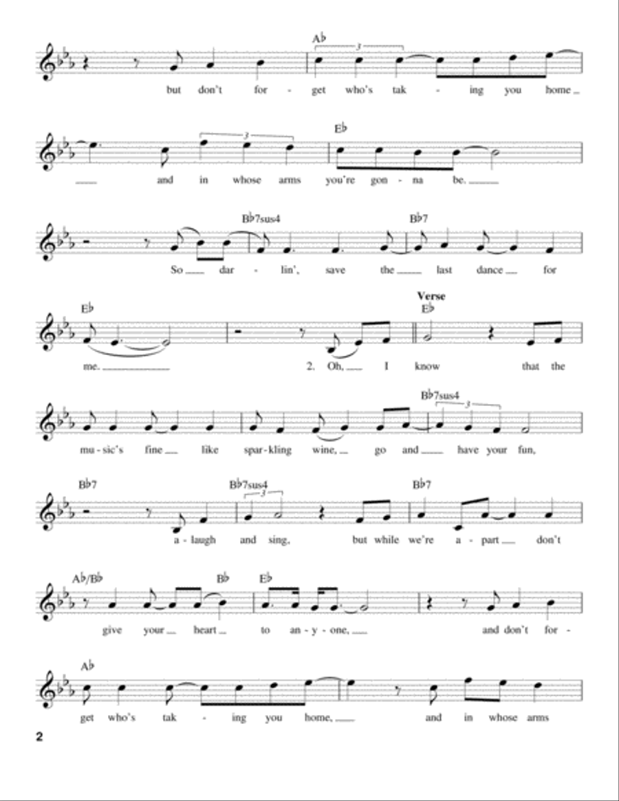 Save The Last Dance For Me Voice scores gallery preview page 2
