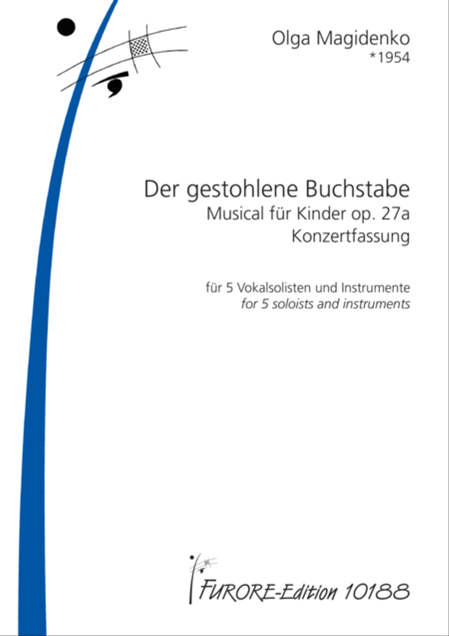 Der gestohlene Buchstabe. Musiktheater fur Kinder in zwei Akten op. 27a Clarinet scores gallery preview page 1