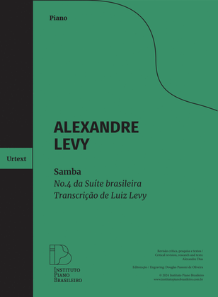 Samba (No.4 of the Brazilian Suite) Transcribed by Luiz Levy (Urtext Edition)