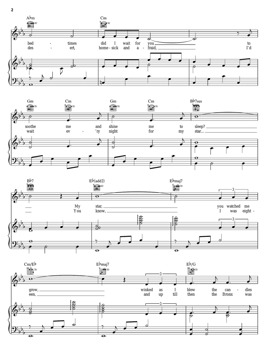 My Star Piano, Vocal, Guitar scores gallery preview page 2