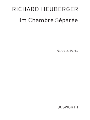 Im Chambre Separee (Score And Parts)