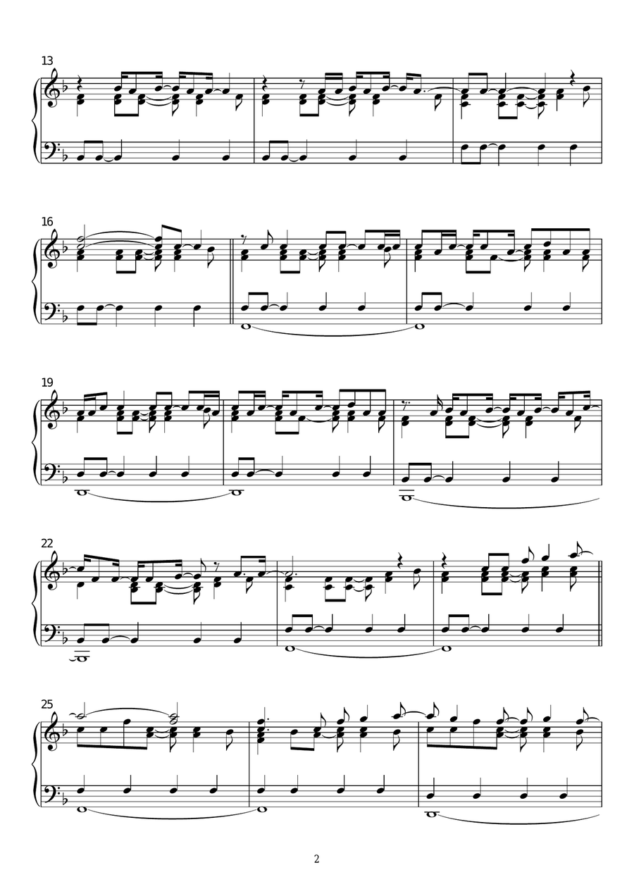 Just The Way You Are Piano Solo scores gallery preview page 2