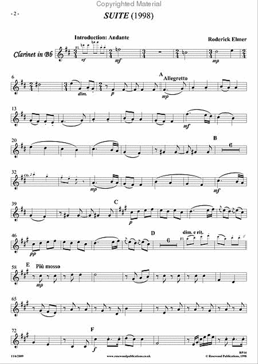 Suite for Wind Quintet of Folktunes from Transylvania & Banat Woodwind Quintet scores gallery preview page 6
