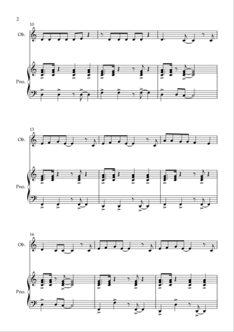 Birthday Piano scores gallery preview page 2