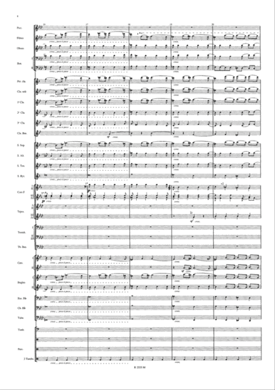 Symphonie Funebre et Triomphale Concert Band scores gallery preview page 5