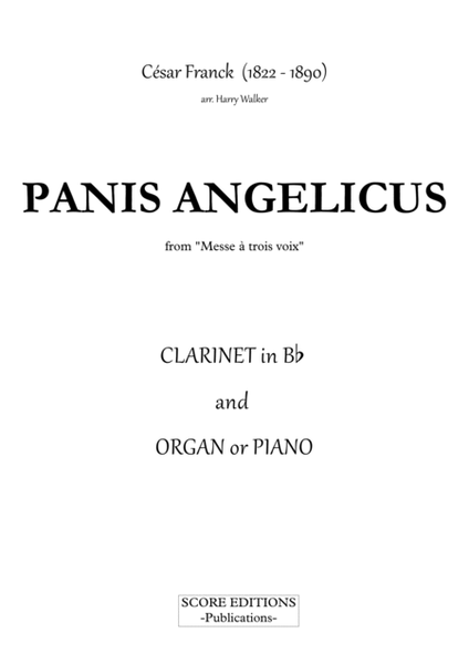César Franck: Panis Angelicus (for Clarinet in Bb and Organ/Piano) image number null