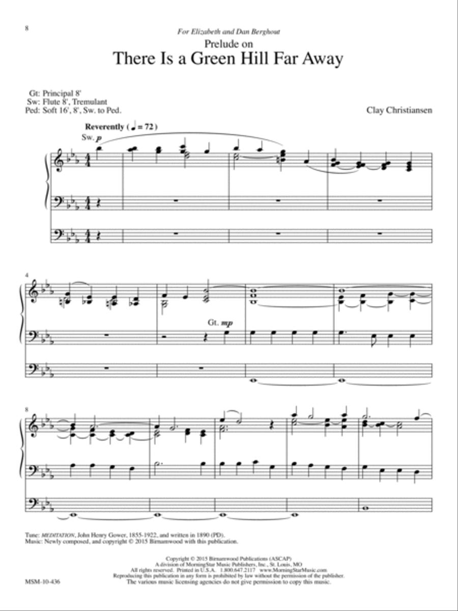 All Glory, Laud, and Honor Organ scores gallery preview page 5