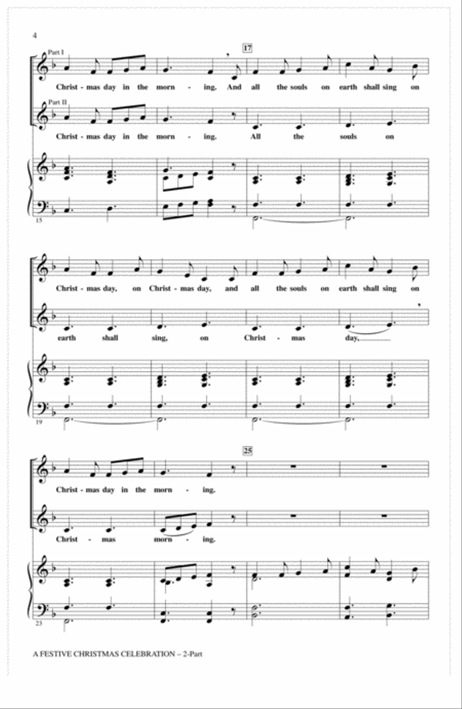 A Festive Christmas Celebration 2-Part scores gallery preview page 2