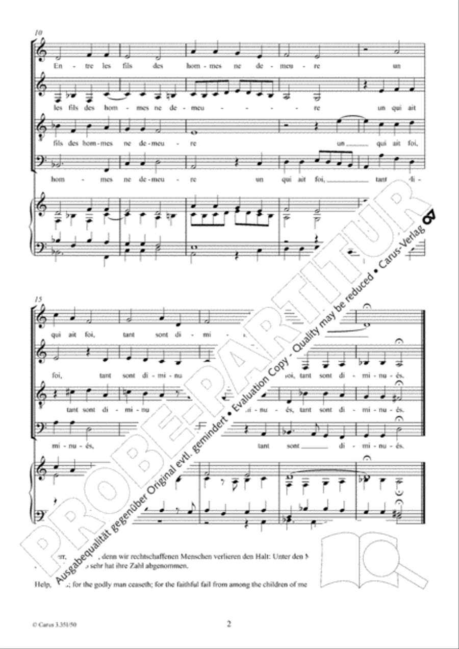 Donne secours Donne secours 4-Part scores gallery preview page 3