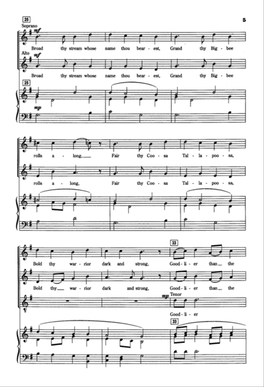 Alabama 4-Part scores gallery preview page 3
