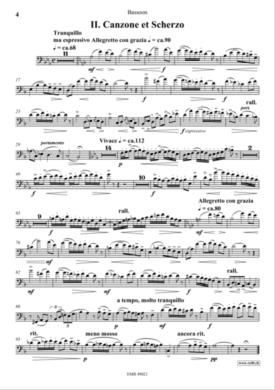 Concertino Bassoon Solo scores gallery preview page 5