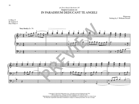 In Paradisum: Twelve Organ Settings Based on Hymntunes