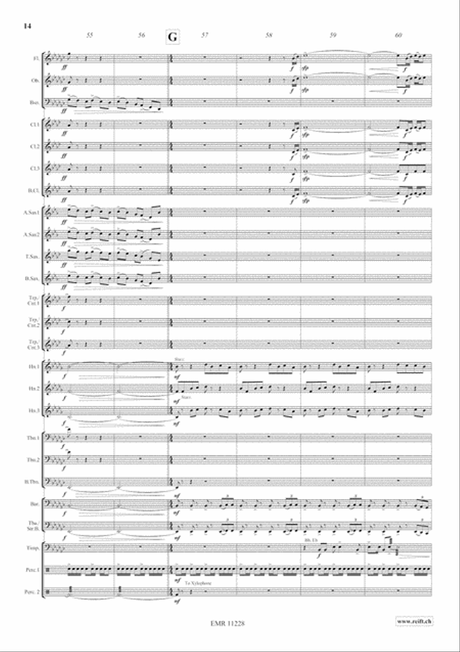 Clouds Concert Band scores gallery preview page 16