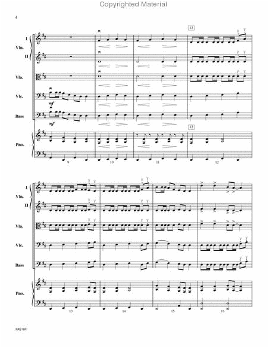 Stone Mountain Stomp String Orchestra scores gallery preview page 3