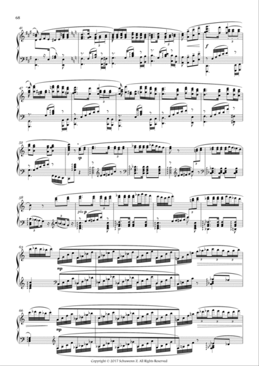 Reminiscences of New York,Bk.2,No.20:Habanera Sentimental Piano Solo scores gallery preview page 2