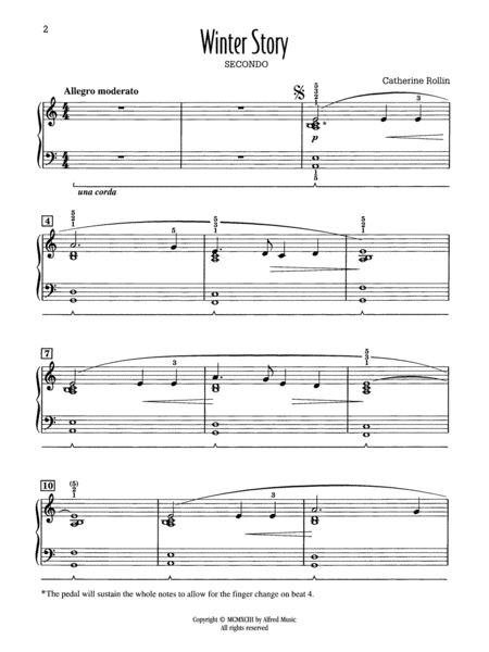 Winter Story - Piano Duet (1 Piano, 4 Hands)