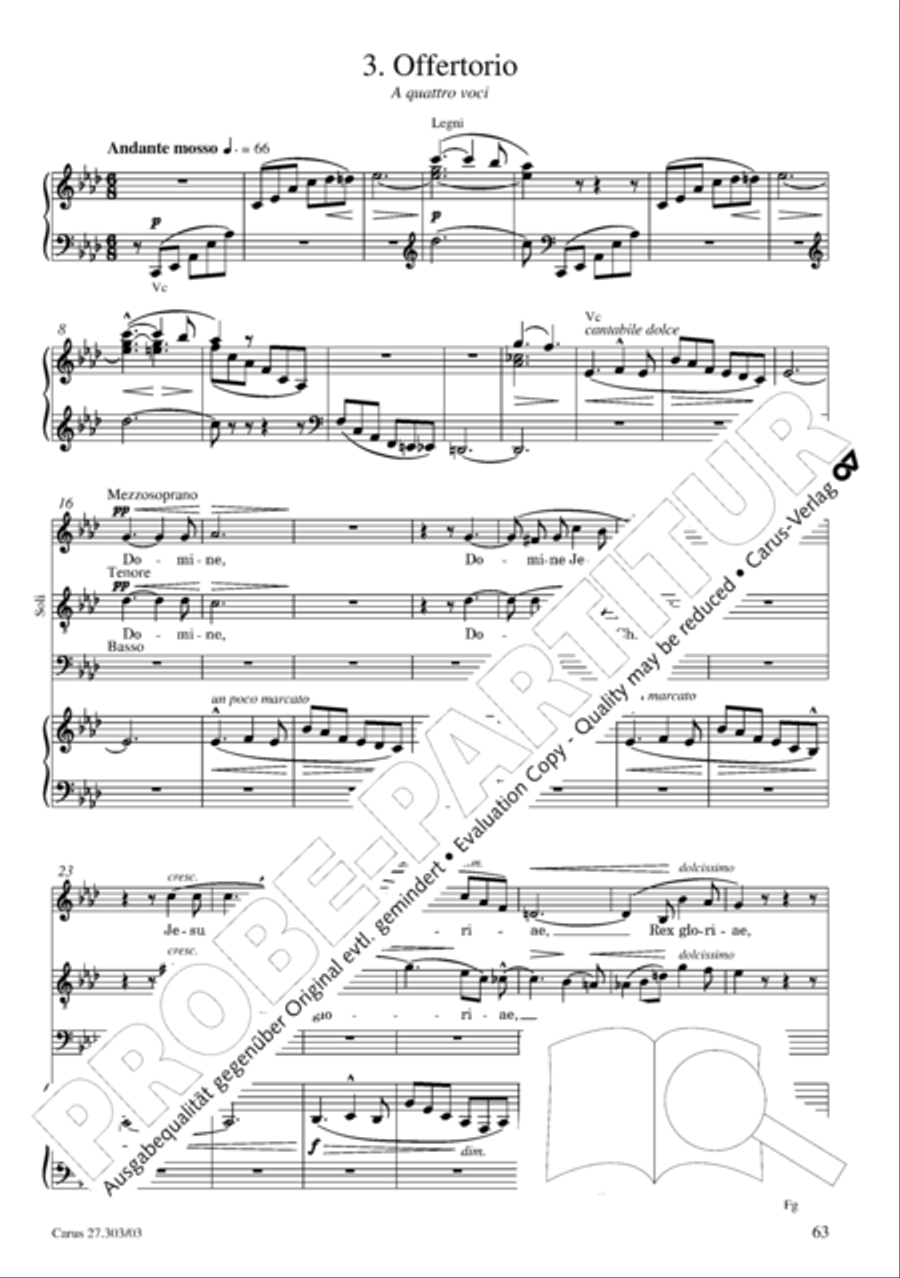 Messa da Requiem 4-Part scores gallery preview page 64
