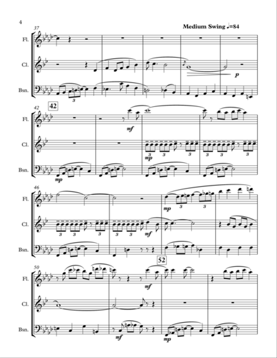 Summertime Summertime Woodwind Trio scores gallery preview page 4