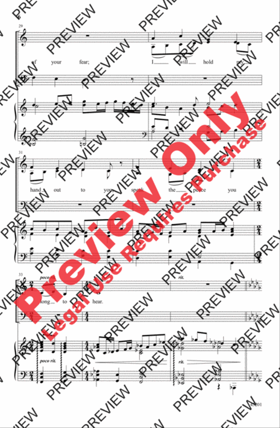 The Servant Song 4-Part scores gallery preview page 6