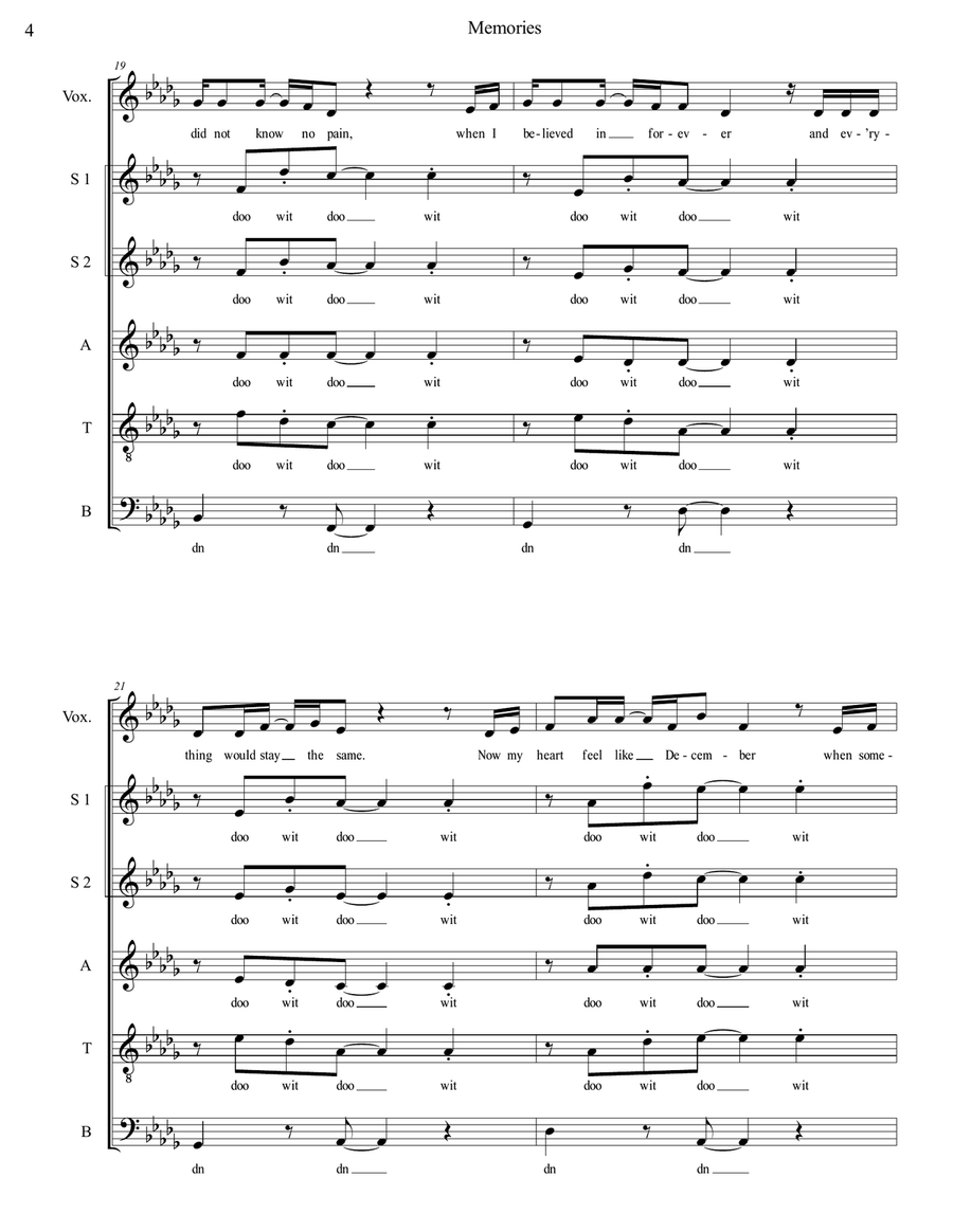 Memories Memories Divisi scores gallery preview page 4