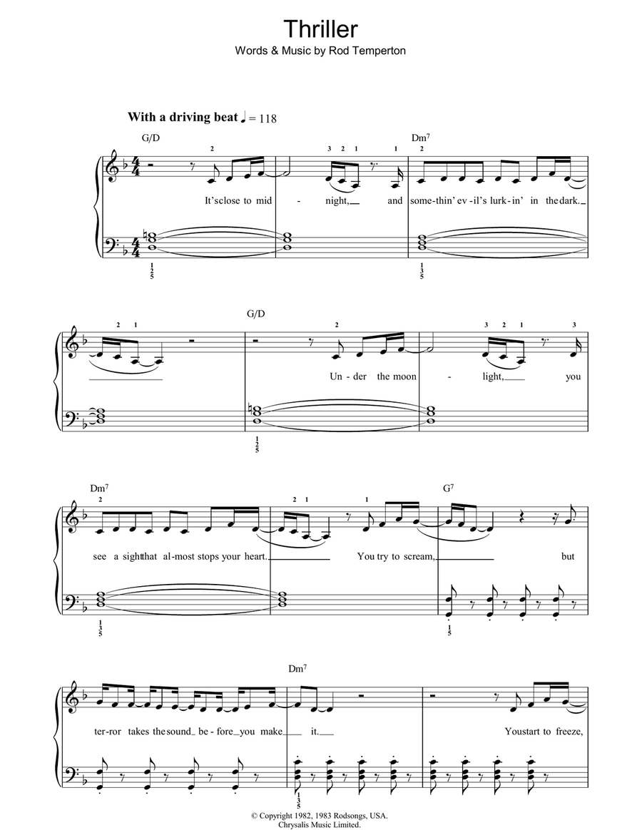 Thriller Thriller Acoustic Guitar scores gallery preview page 1