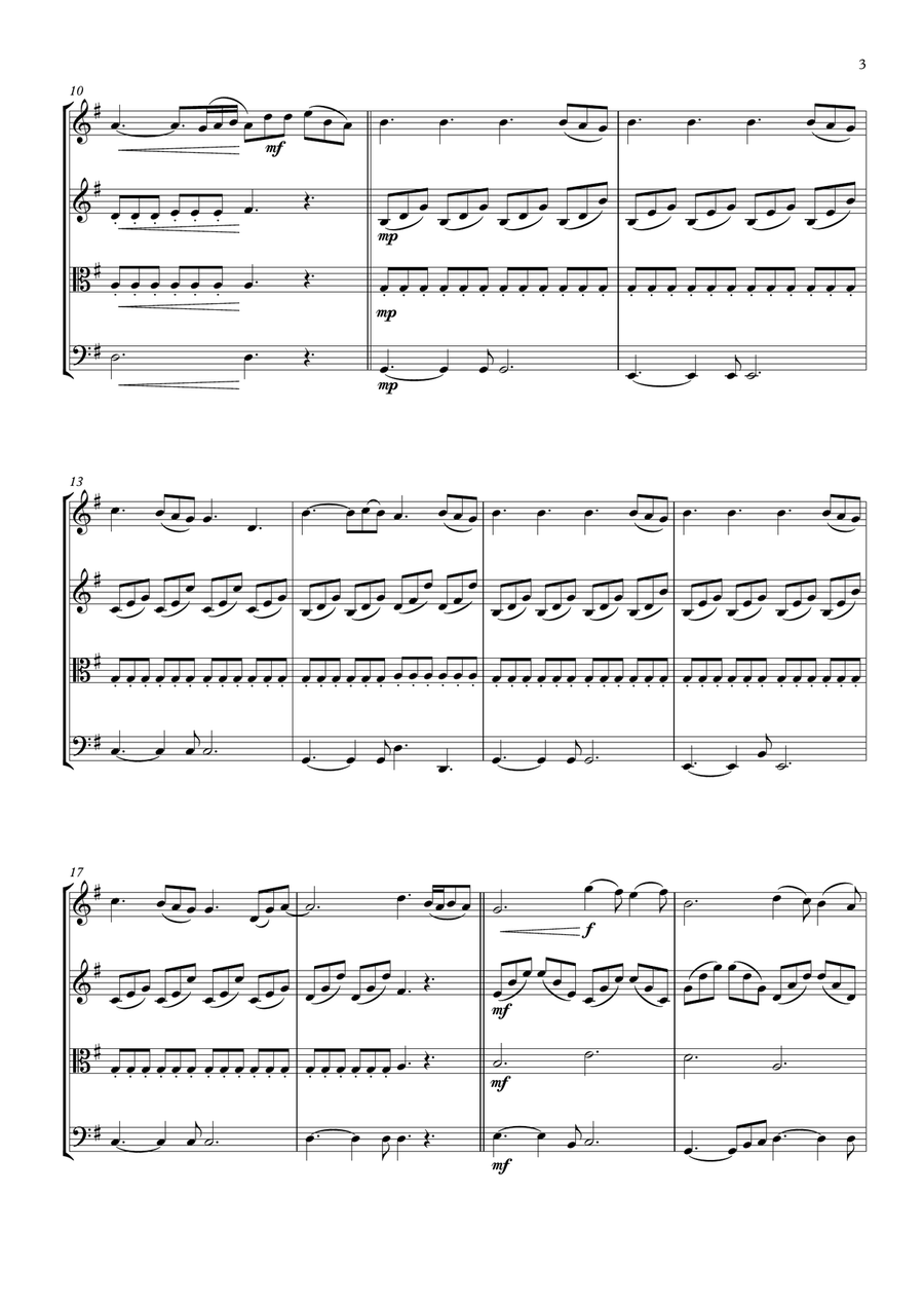 Perfect String Quartet scores gallery preview page 3