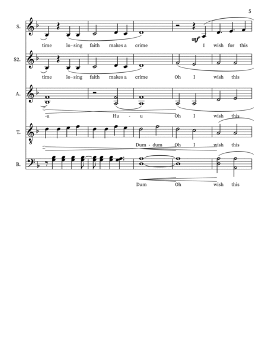 Sleeping Sun 4-Part scores gallery preview page 5