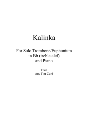 Kalinka for Solo Trombone/Euphonium in Bb (treble clef) and Piano