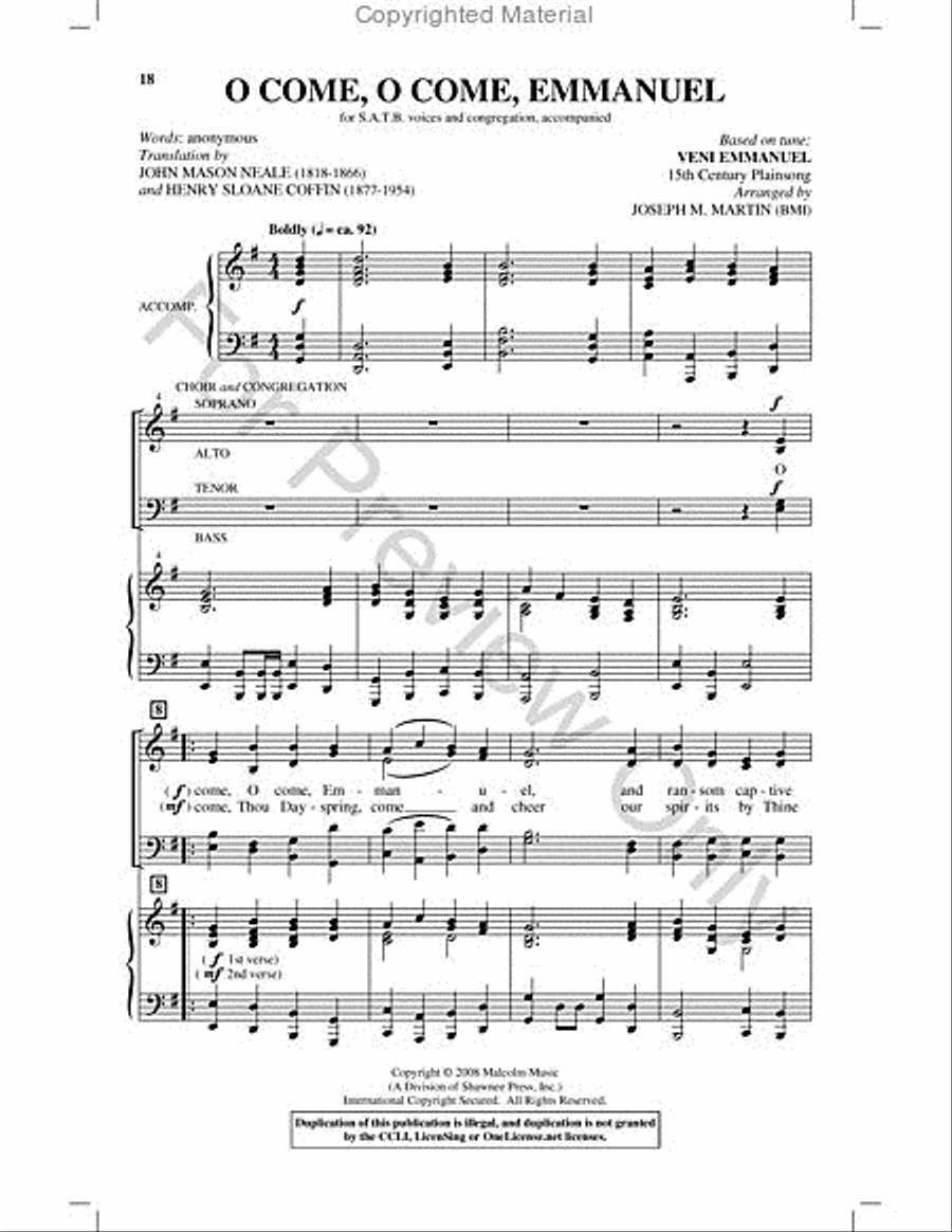 Carols for Choir and Congregation Choir scores gallery preview page 17