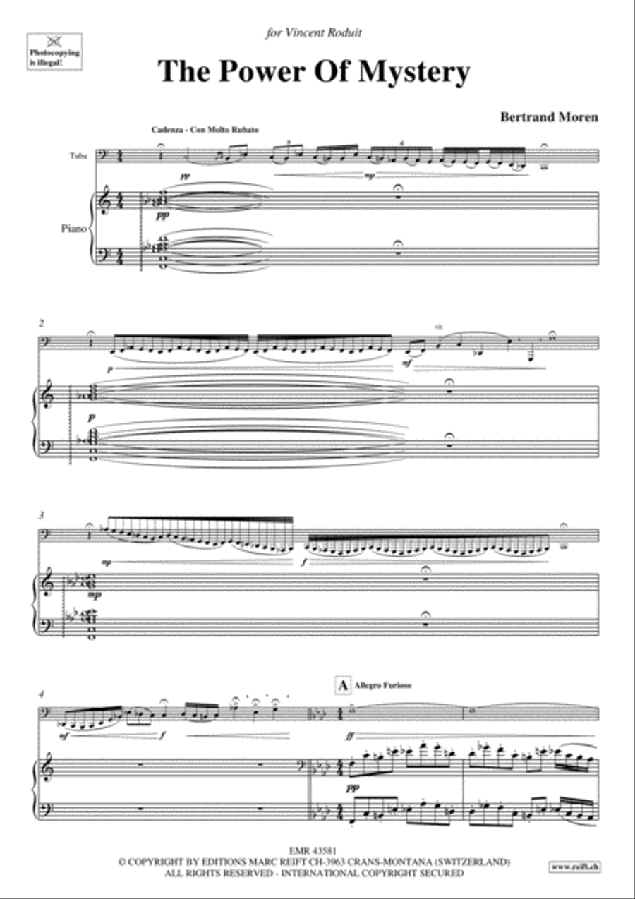 The Power Of Mystery Tuba scores gallery preview page 4