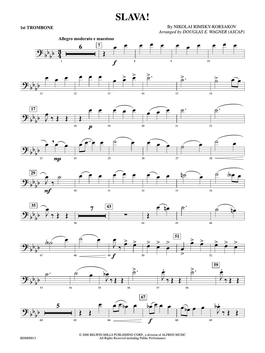 Slava: 1st Trombone