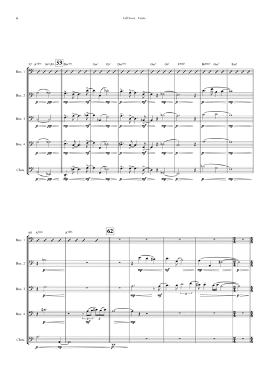 Estate Woodwind Quintet scores gallery preview page 6