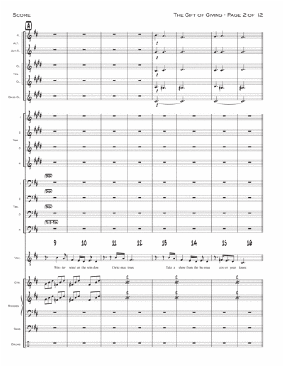 Gift Of Giving Gift Of Giving Jazz Ensemble scores gallery preview page 2