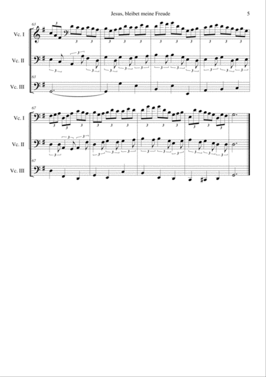 Jesus Bleibet Meine Freude (Choral From Cantata BWV 155) Choir scores gallery preview page 5